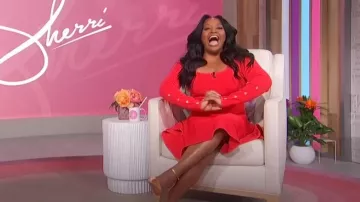 Cara Cara Lisha Knit Fit & Flare Minivestido usado por Sherri Shepherd como se ve en Sherri el 4 de marzo de 2024
