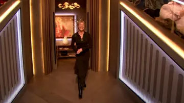 Christian Louboutin As­tri­large High Boot worn by Robin Wright as seen in The Drew Barrymore Show on March 4, 2024