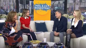 Vestido Reformation Edalene usado por Lily Rosenthal como se ve en Today el 6 de marzo de 2024