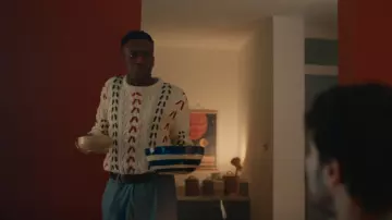 Gant Chunky Cable Crew Neck worn by Clark (Kwaku Mills) as seen in Extraordinary (S02E05)