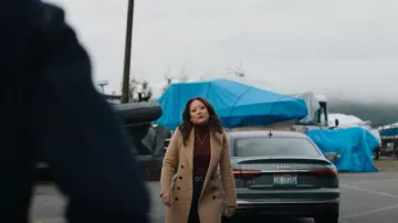 Burberry Wool Coat worn by Reenie Green (Fiona Rene) as seen in Tracker (S01E03)