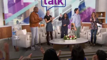 Nike Air Jordan 1 Mid worn by Akbar Gbaja-Biamila as seen in The Talk on March 8, 2024