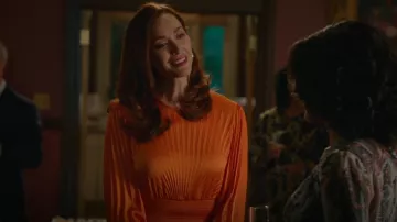 A.L.C. Behati Pleated Asymmetric Dress worn by Abigail Pershing (Sarah Power) as seen in Good Witch (S07E01)