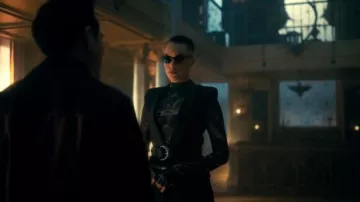 AFRM Zadie Semi Sheer Turtleneck worn by Fei Hargreeves (Britne Oldford) as seen in The Umbrella Academy (S03E05)