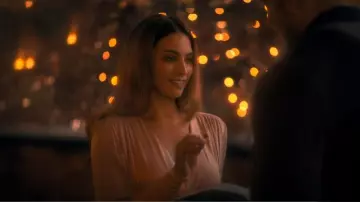 Rotate by Birger Christensen V-Neck Tracy Top worn by Sloane Hargreeves (Genesis Rodriguez) as seen in The Umbrella Academy (S03E07)