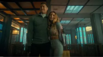 J Brand Demi Patch Pocket Flare Jeans worn by Sloane Hargreeves (Genesis Rodriguez) as seen in The Umbrella Academy (S03E08)