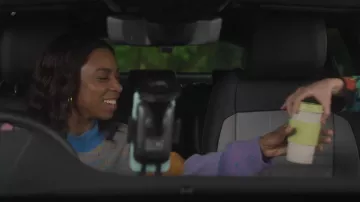 Stine Goya Adonis Gingham Knitted Jumper worn by Livia (Pippa Bennett-Warner) as seen in Chloe (S01E01)