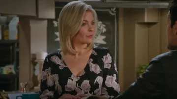 Rebecca Taylor Ikat Blossom Blouse worn by Stephanie Borden (Kylee Evans) as seen in Good Witch (S07E07)