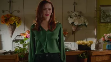 Boss Iadelia Blouse worn by Abigail Pershing (Sarah Power) as seen in Good Witch (S07E08)
