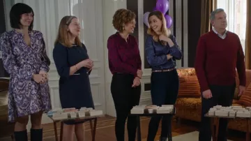 Vestido de Isabel Marant Yandra usado por Cassie Nightingale (Catherine Bell) como se ve en Good Witch (T07E08)