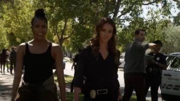 Ceinture en cuir Rag & Bone portée par Nancy McKenna (Jessica Alba) dans L.A.'s Finest (S02E04)