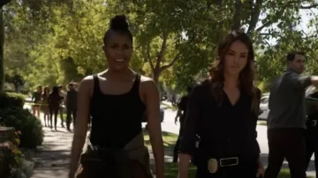 Vince Neck Tank worn by Sydney Burnett (Gabrielle Union) as seen in L.A.'s Finest (S02E04)
