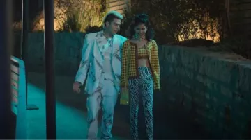 Pantalon Zara à imprimé zèbre porté par Anita (Pamela Almanza) dans Rebelde (S01E06)