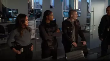Acne Studios Lorique Vest worn by Sydney Burnett (Gabrielle Union) as seen in L.A.'s Finest (S02E09)