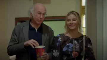 Ganni Mi­di Dress worn by Sienna Miller as seen in Curb Your Enthusiasm (S12E06)