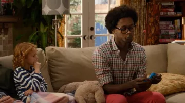Billy Reid Boucle Check Tuscumbia Shirt worn by Tommy (Echo Kellum) as seen in Ben and Kate (S01E05)