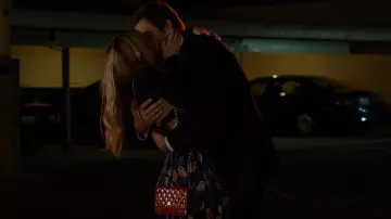 Chanel Red Wallet on Chain worn by Kate Fox (Dakota Johnson) as seen in Ben and Kate (S01E08)