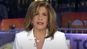 Jennifer Miller Wired Hoop Earrings worn by Hoda Kotb as seen in Today on March 11, 2024