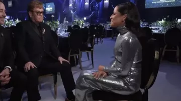 Robe ornée Maje Ripaji portée par Kaylee Hartung comme on le voit dans Aujourd’hui le 11 mars 2024
