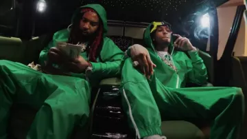 Nike Stadium Green 'Windrunner' Hooded Jacket worn by YoungBoy Never Broke Again in My BoBo [Official Music Video] Feat. HERM DA SHEEP