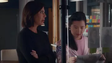 J.Crew Crewneck Sweater in Super Soft Yarn worn by Zoe Chow (Samantha Wan) as seen in Private Eyes (S04E09)
