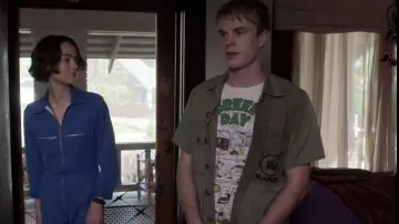 Blue jumpsuit worn by Casey Gardner (Brigette Lundy-Paine) in Atypical TV show outfits (Season 3 Episode 4)