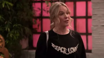 Sudadera Unisex Peace & LOve de Zadig & Voltaire usada por Kristen como se ve en Extended Family (T01E10)