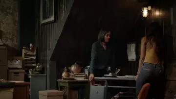 Equipment Shirt Blouse worn by Emma (Mishel Prada) as seen in Vida (S02E04)