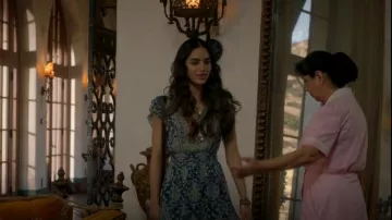 Shoshanna Amine Print Dress worn by Lyn (Melissa Barrera) as seen in Vida (S03E04)