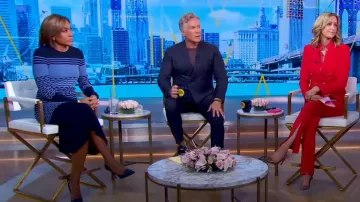 Tanya Taylor Terence Knit Dress worn by Robin Roberts as seen in Good Morning America on  March 12, 2024