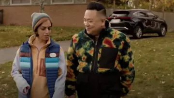 Nobis Kepler Men's Berber Zip Front Sweater worn by Andrew Pham (Andrew Phung) as seen in Run the Burbs (S03E10)