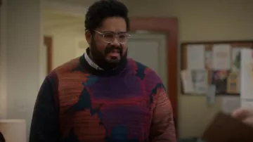 Paul Smith Crewneck Sweater worn by Dennis (Josh Banday) as seen in Not Dead Yet (S02E05)