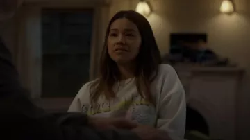 Mother The Drop Square Stargazer Cotton Graphic Sweatshirt worn by Nell Serrano (Gina Rodriguez) as seen in Not Dead Yet (S02E05)