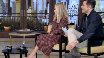 Celine Low Lavalliere Dress worn by Kelly Ripa as seen in LIVE with Kelly and Mark on March 13, 2024