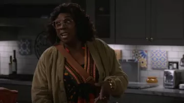 Bl-Nk Stephanie Long-Sleeve Top worn by Kemi (Gina Yashere) as seen in Bob Hearts Abishola (S05E05)