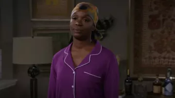 Journelle Lilly 2-Piece Pajama Pant Set worn by Abishola (Folake Olowofoyeku) as seen in Bob Hearts Abishola (S05E05)
