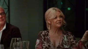 Venus Cutout Detail Printed Gown worn by Andrea Thompson as seen in Married at First Sight (S11E28)