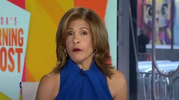 Jennifer Miller Wired Hoop Earrings worn by Hoda Kotb as seen in Today on March 13, 2024