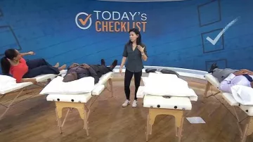 Veja Campo Leather Sneakers worn by Karena Wu as seen in Today on March 14, 2024