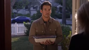 Allsaints Archer Jack­et worn by Travis Montgomery (Jay Hayden) as seen in Station 19 (S07E01)