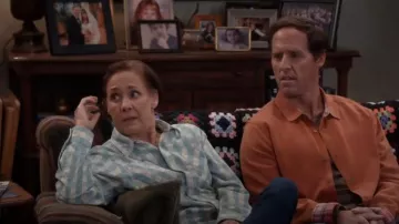 Ralph Lauren Shirt Green worn by Jackie Harris (Laurie Metcalf) as seen in The Conners (S06E05)