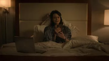 Morgan Lane Tommy Striped Pajama Set worn by Grace Gordon Greene (Carla Gugino) as seen in The Girls on the Bus (S01E02)