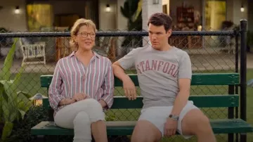 Frank & Eileen Eileen Woven Button Up worn by Joy Delaney (Annette Bening) as seen in Apples Never Fall (S01E01)