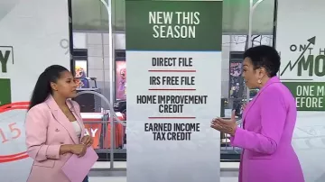 Blazer de un solo botón de Elie Tahari en peonía usado por Sharon Epperson como se ve en Today el 15 de marzo de 2024