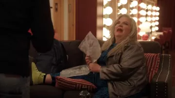 City Chic Bik­er Jack­et worn by Gloria McManus (Paula Pell) as seen in Girls5eva (S03E06)