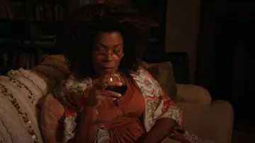 Andrea Iyamah Gamba Robe worn by Viola 'Vi' Marsette (Lorraine Toussaint) as seen in The Equalizer (S04E04)