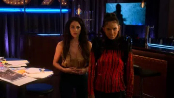 Proenza Schouler Tie Dye Velvet Turtleneck worn by Mazikeen (Lesley-Ann Brandt) as seen in Lucifer (S06E07)