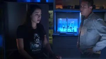 Hot Topic Spooky Beach T-Shirt worn by Ella Lopez (Aimee Garcia) as seen in Lucifer (S06E07)