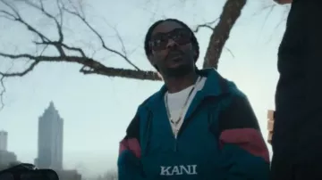Karl Kani Cloth jack­et worn by Demetrius 'Big Meech' Flenory (Demetrius Flenory Jr.) as seen in BMF (S03E01)