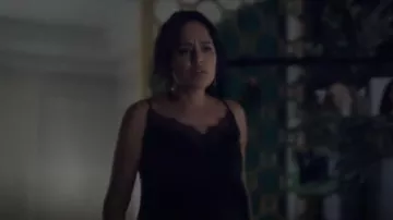 Cami NYC Daisy Cami Black worn by Sunny Patel (Agam Darshi) as seen in Sight Unseen (S01E09)